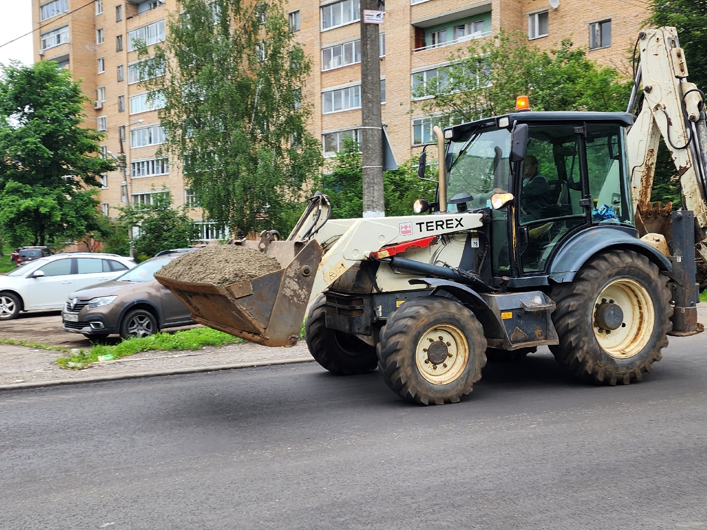 красноармейск, г.о. пушкинский, капремонт дороги, новый тротуар,