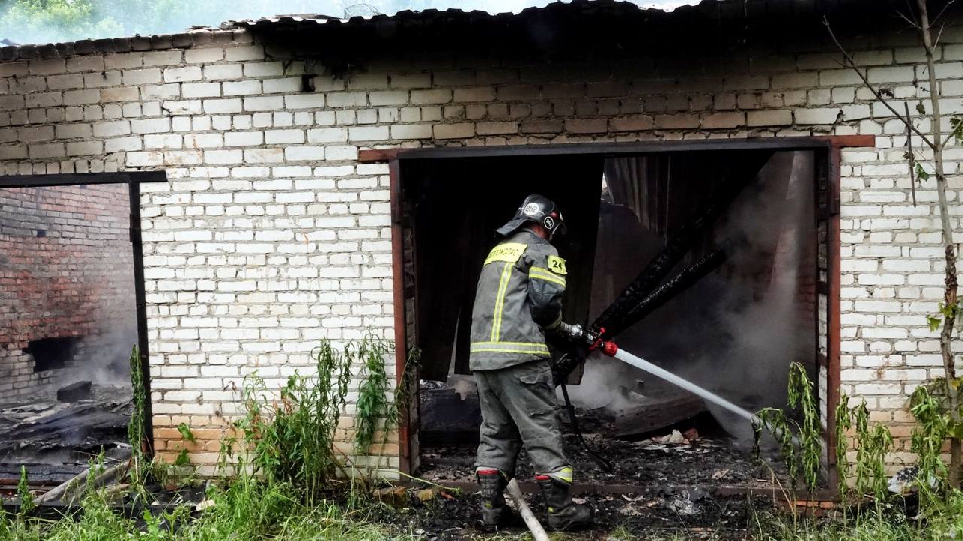 ЧП, Пожар, Лес, Гаражи, Лесная охрана, Мособлпожспас,