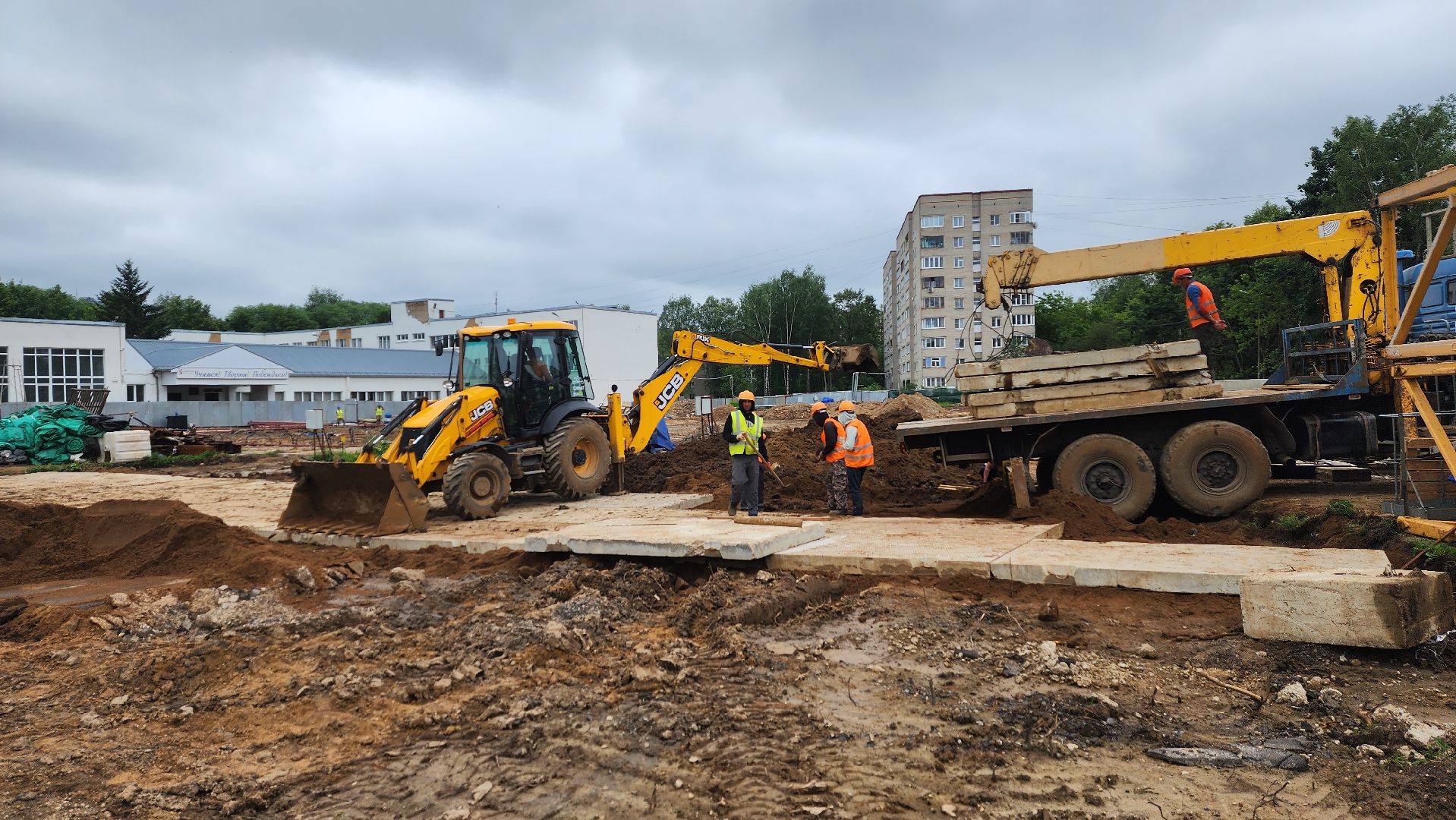 Солнечногорск, Строительство, гимназия 6 им драгунского,