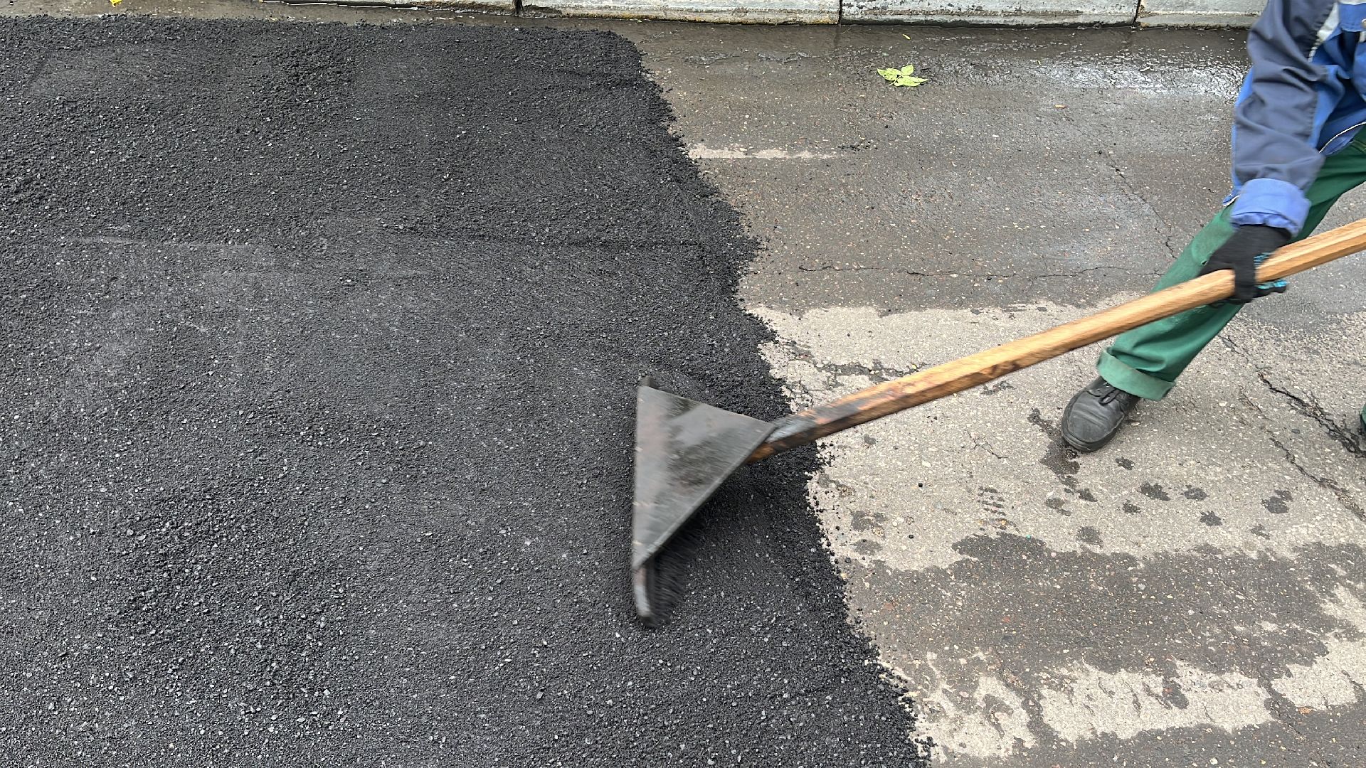 ямочный ремонт, дорога, ремонт дорог, балашиха, микрорайон новый свет,