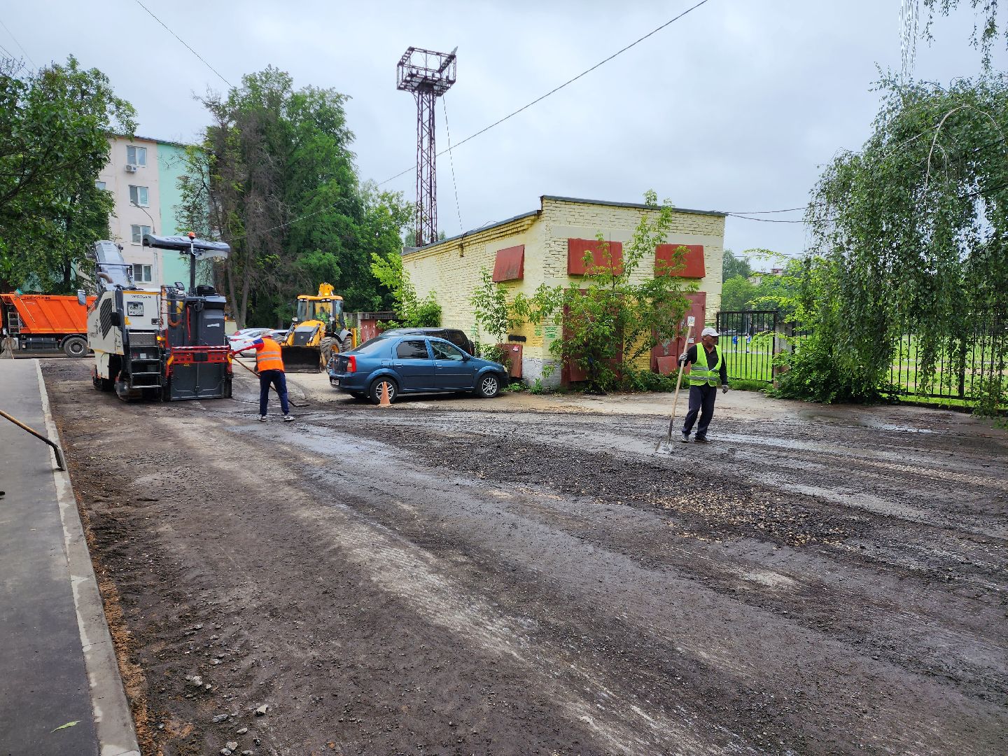 раменское, благоустройство, комплексное благоустройство двора домов на улице Гурьева,
