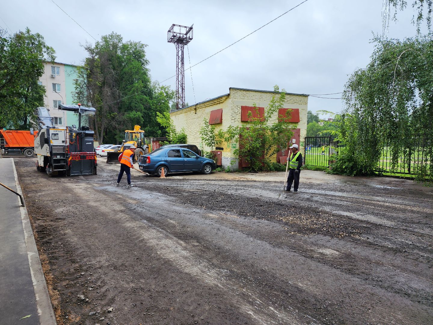 раменское, благоустройство, комплексное благоустройство двора домов на улице Гурьева,