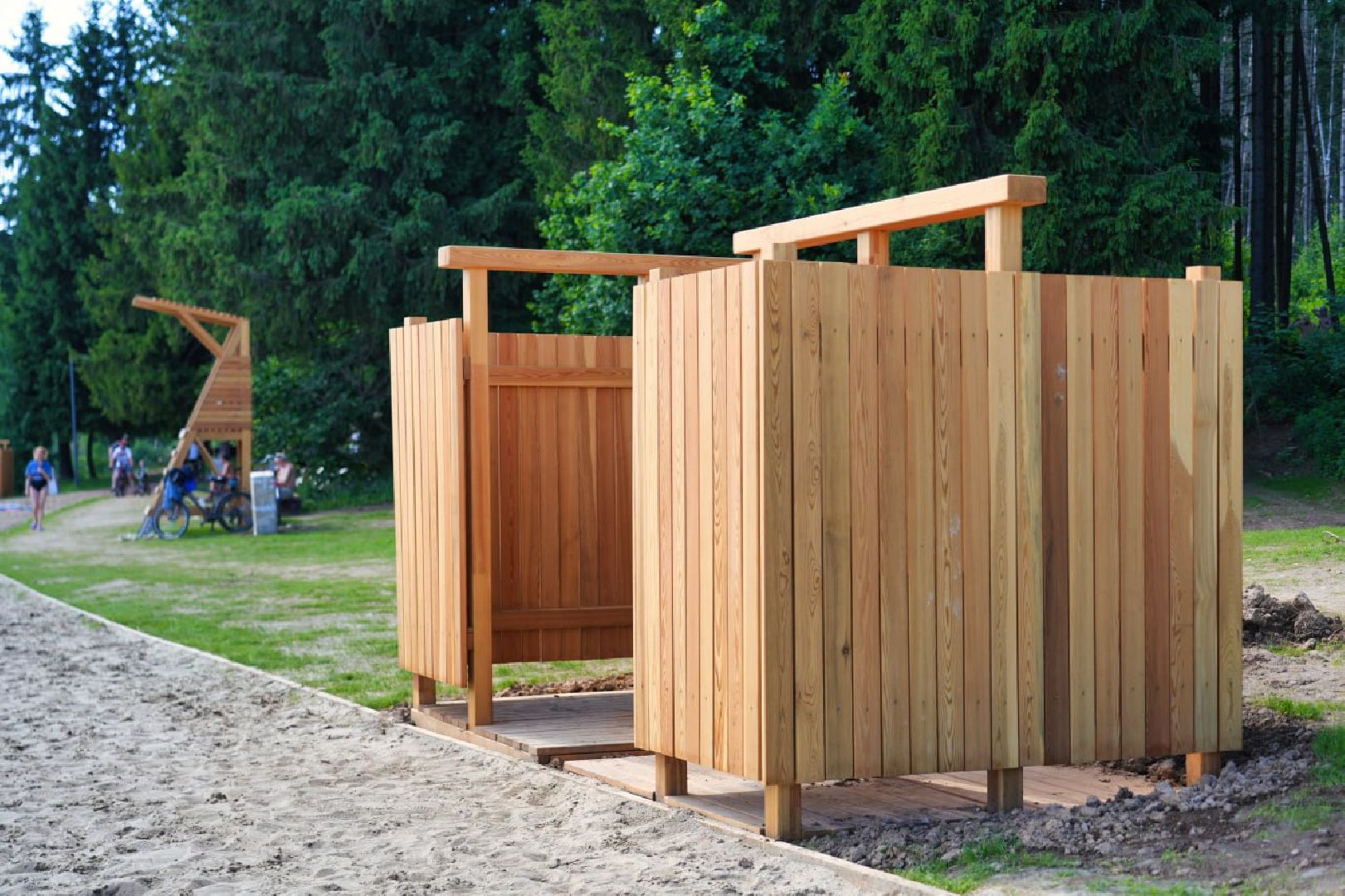 Сергиев Посад, Парки в лесу, Сергиево-Посадский городской округ, Лесопарк, Благоустройство, Загорское море,