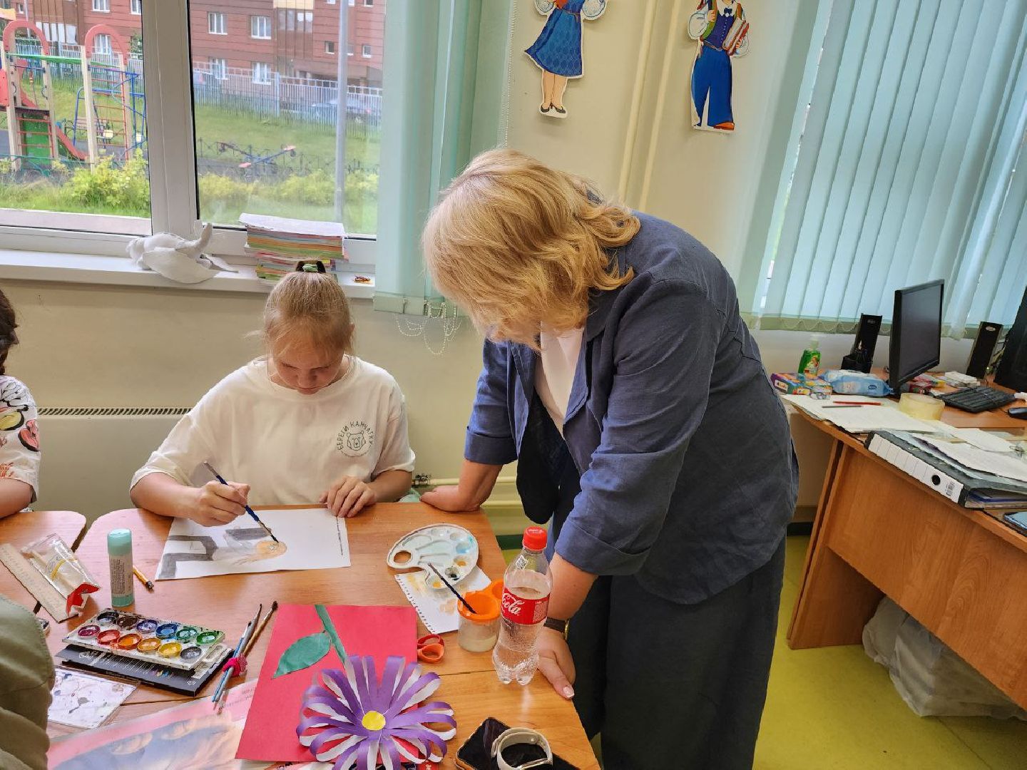 детский лагерь, школьный лагерь, лопатинская сош, ленинский округ, депутат Кокоева, Единая Россия, лагерь дневного пребывания,