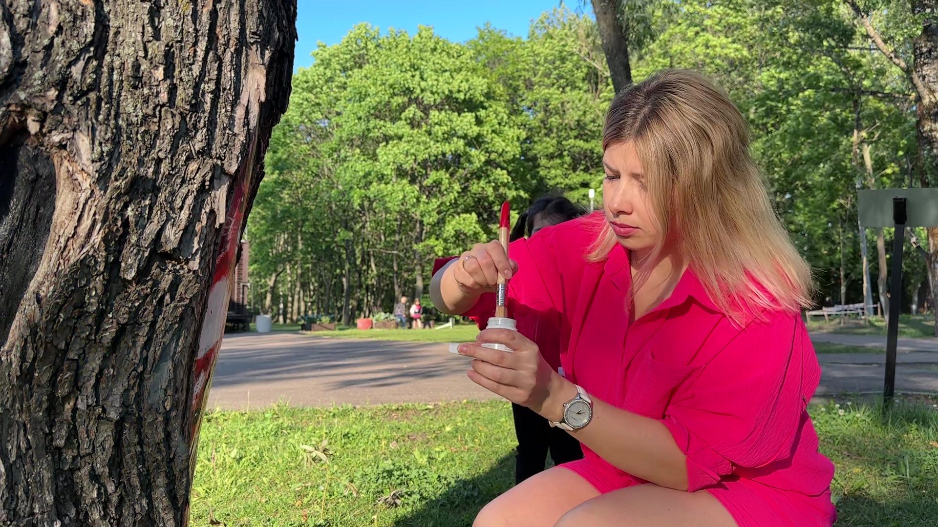 Реутов, парк, спаси дерево, рисунки, художник,