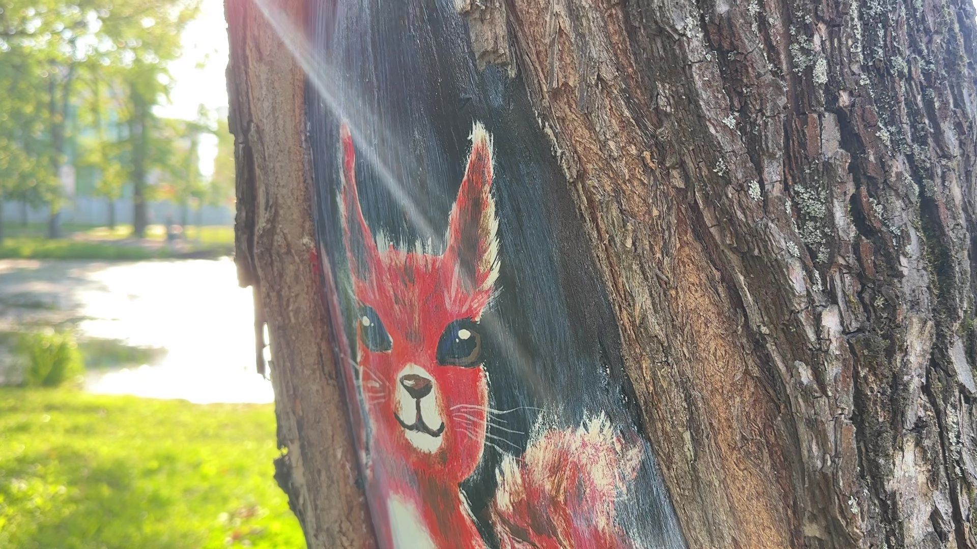 Реутов, парк, спаси дерево, рисунки, художник,