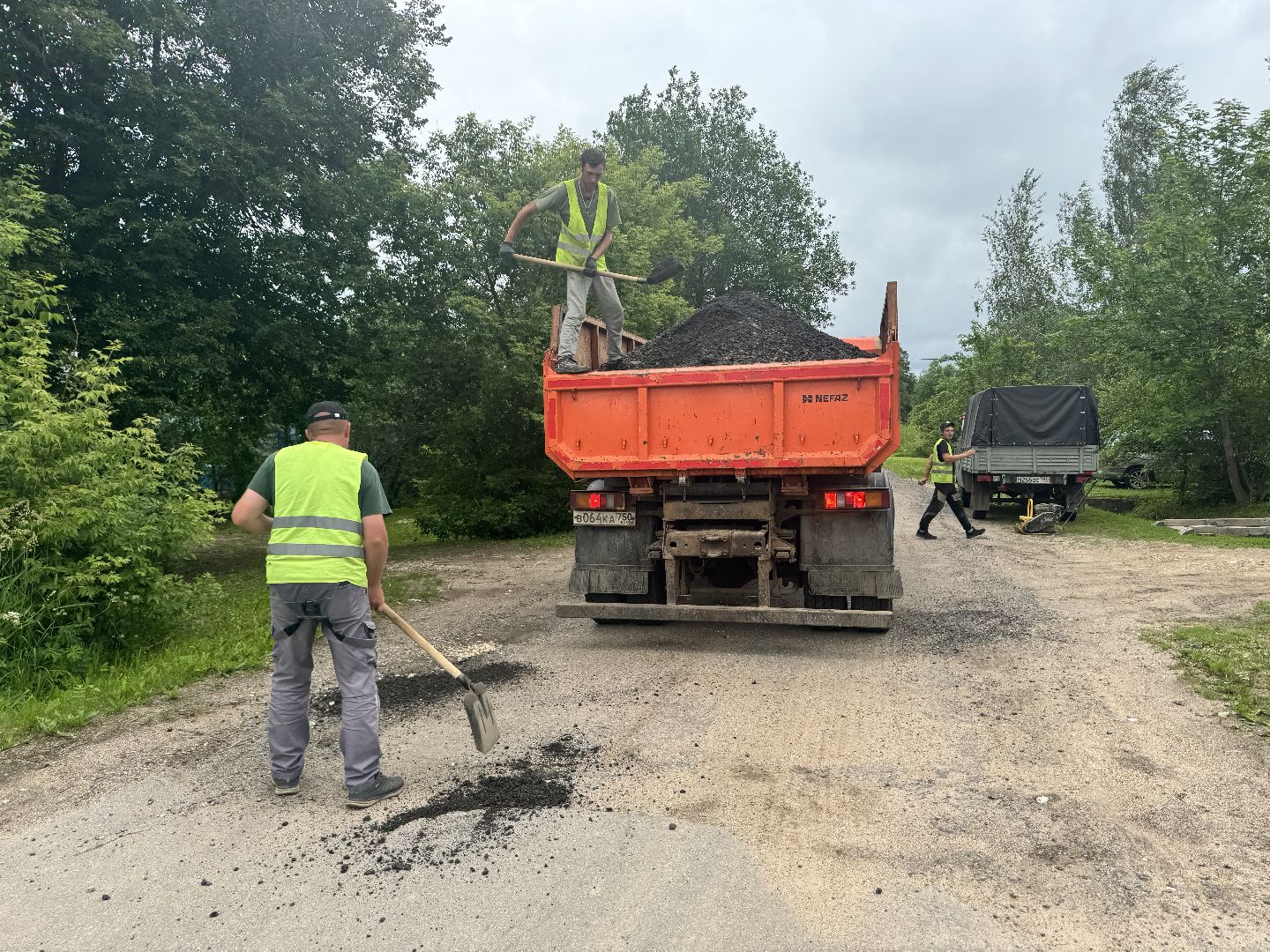 шаховская, ямочный ремонт, коммунальная служба,