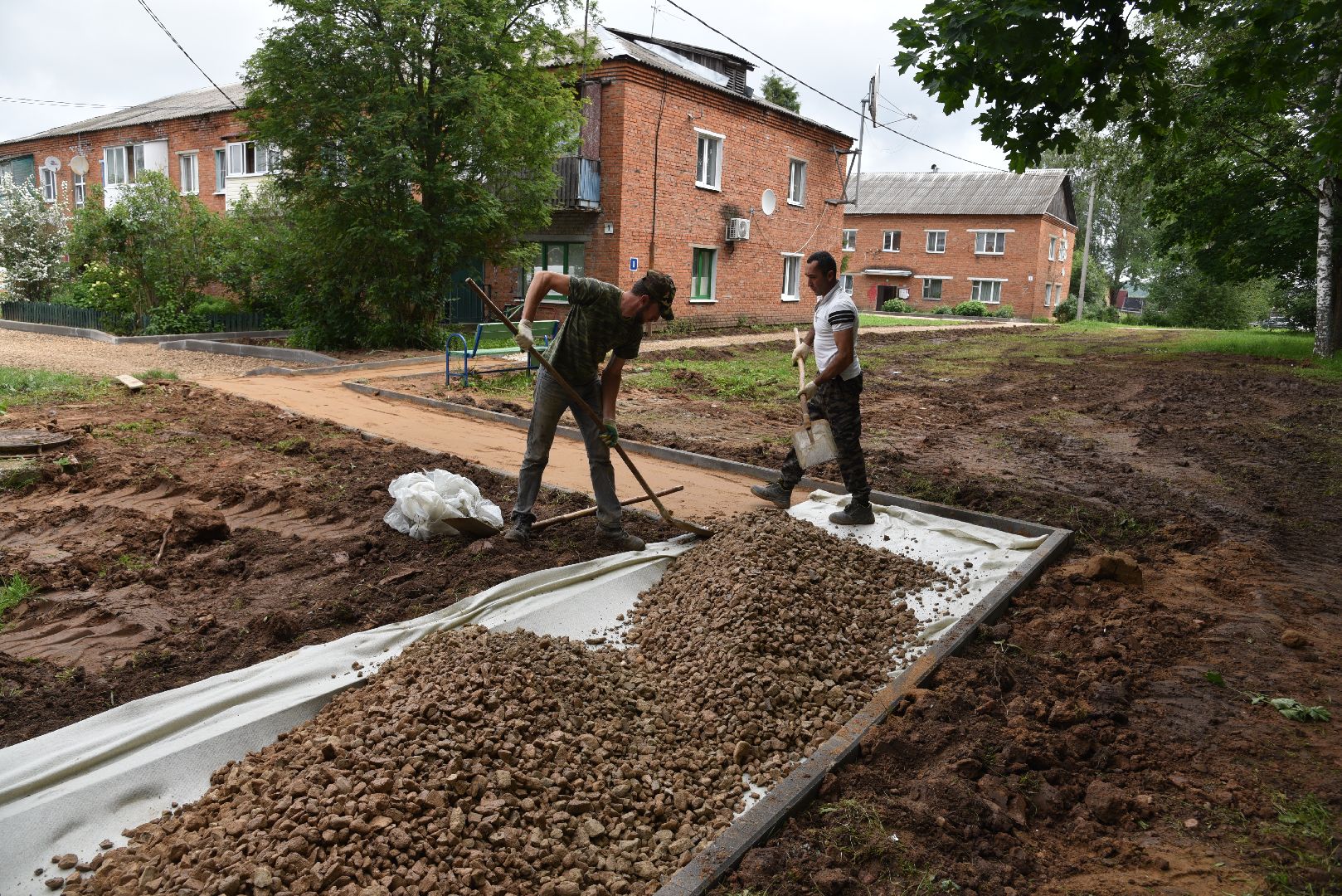 лотошино, микулино, благоустройство, дворовые территории,