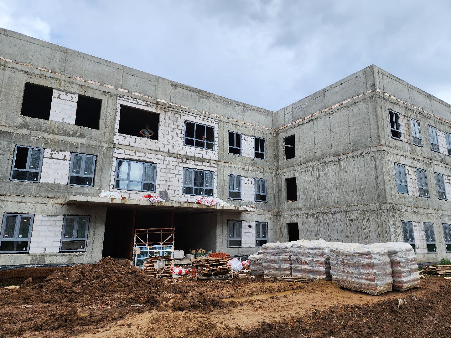 строительство сада, купелинка девелопмент, эко видное 2, сапроново, ленинский округ, детский сад,