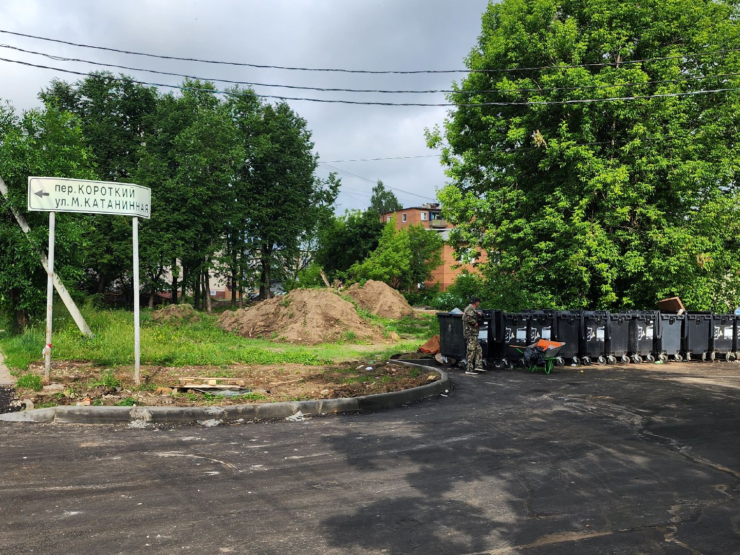 серпухов, улица дальняя, контейнер для мусора, контейнерная площадка, раздельный сбор мусора,