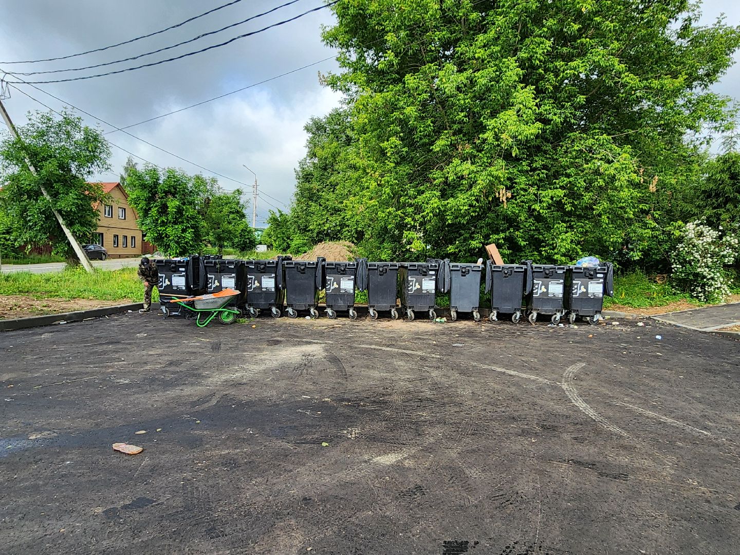 серпухов, улица дальняя, контейнер для мусора, контейнерная площадка, раздельный сбор мусора,
