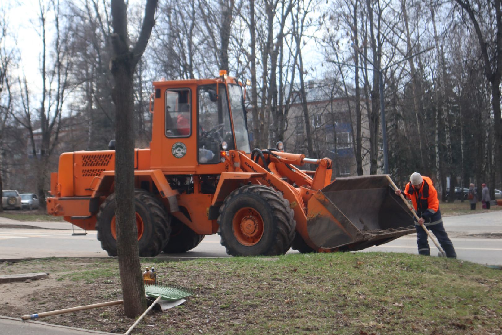 Благоустройство, Пущино, уборка дорог
