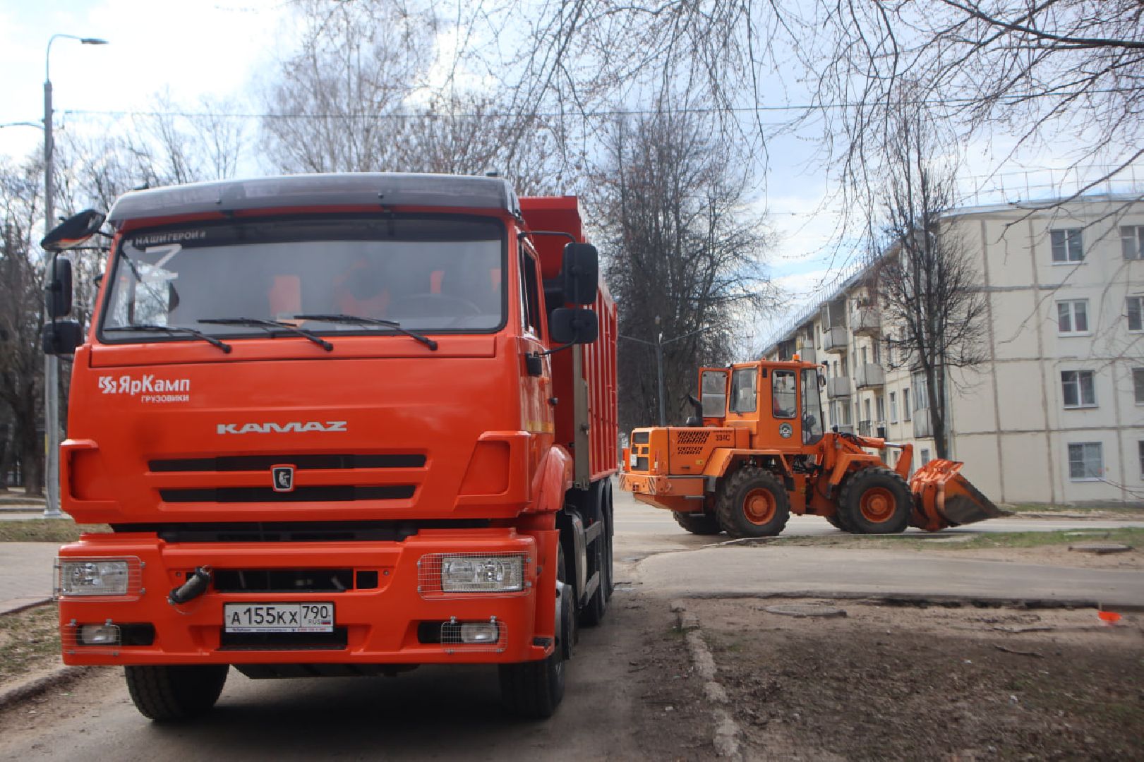 Благоустройство, Пущино, уборка дорог