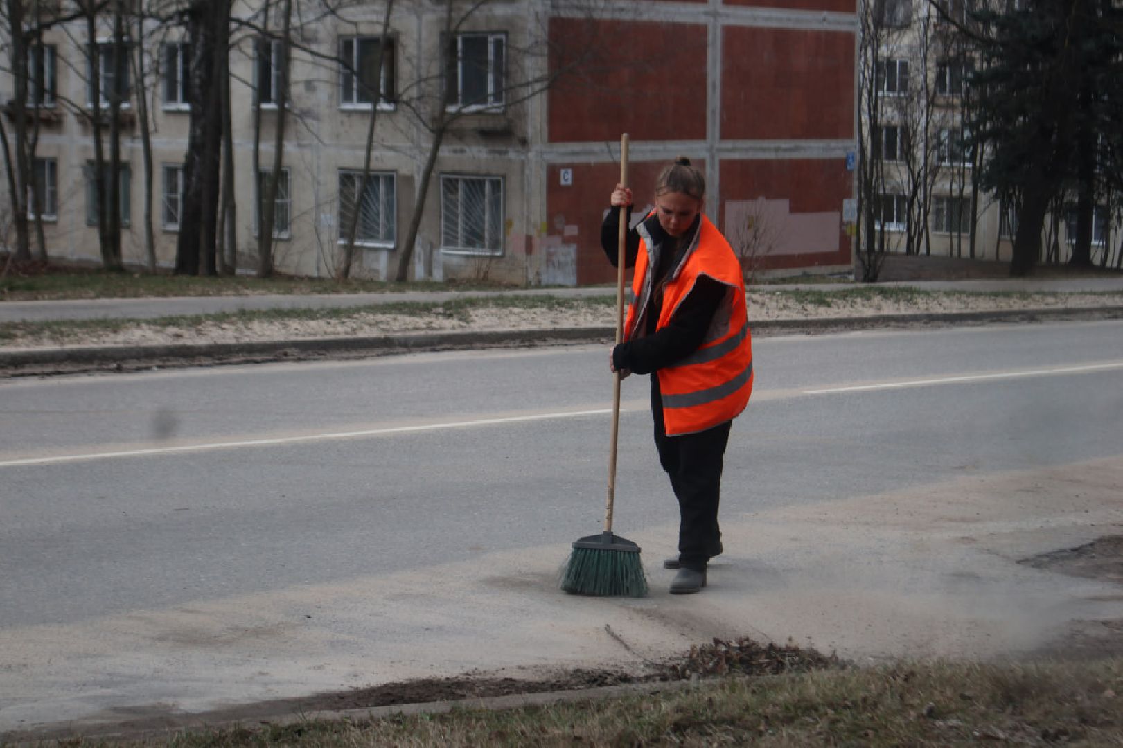 Благоустройство, Пущино, уборка дорог