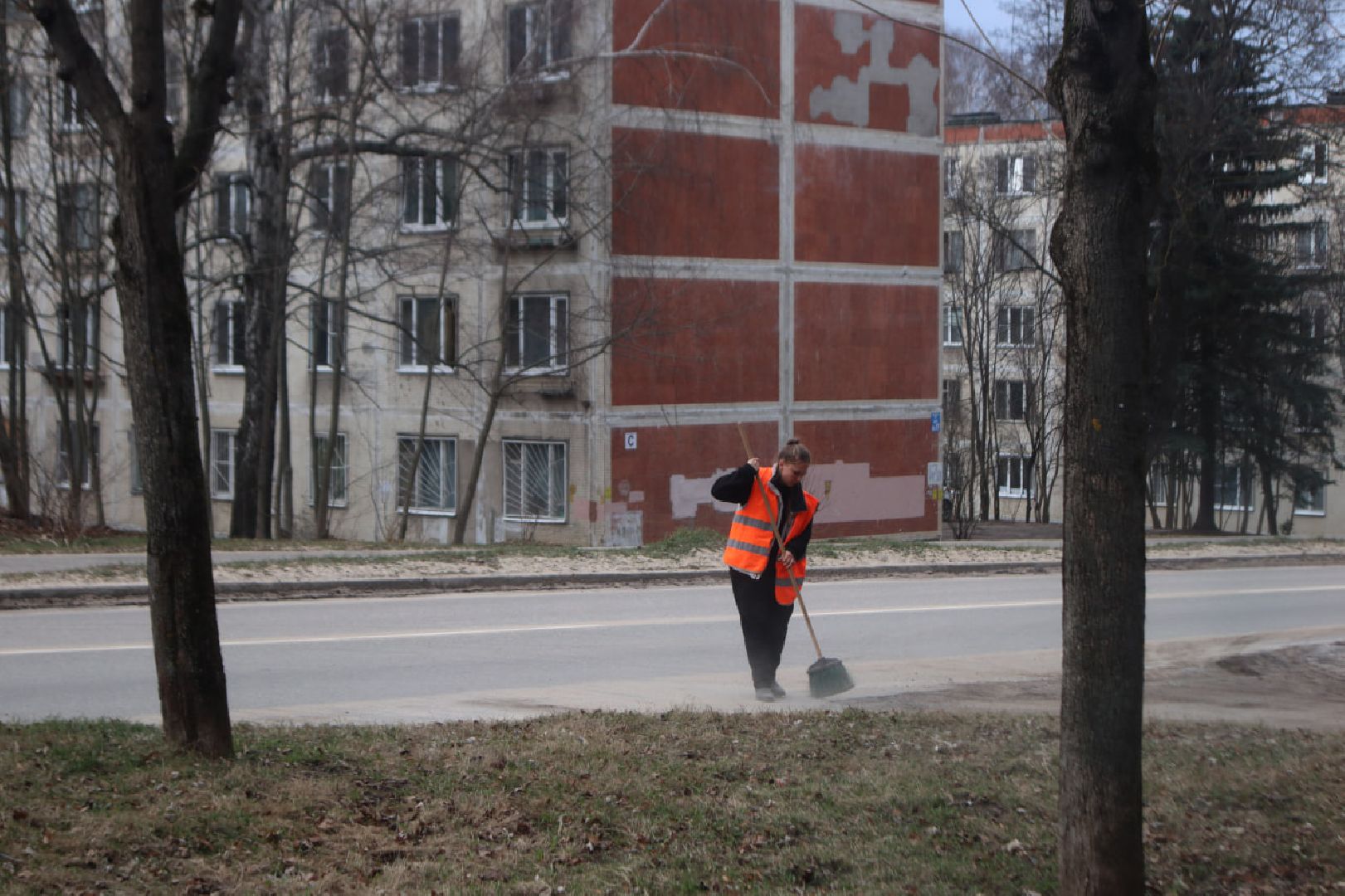 Благоустройство, Пущино, уборка дорог