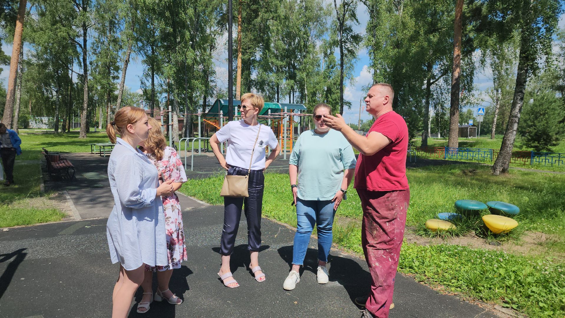 Павловский Посад, Городской округ Павловский Посад, Люди, Жители,Площадка, Ремонт,