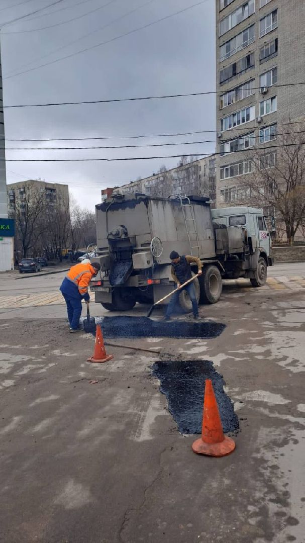 ямочный ремонт, СКПДИ, Дзержинский, литой асфальт
