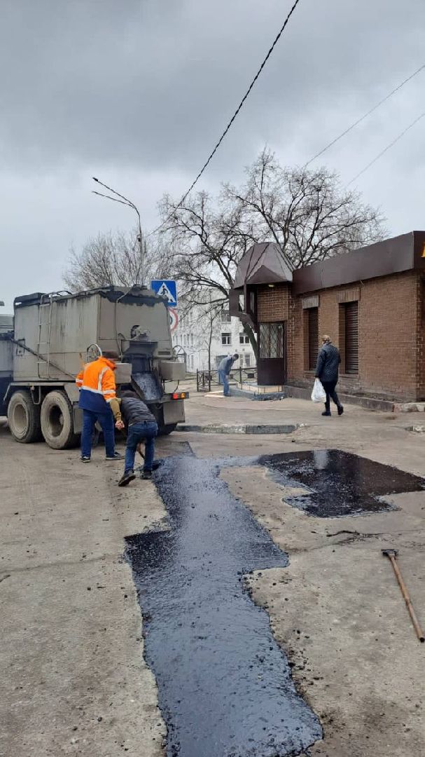 ямочный ремонт, СКПДИ, Дзержинский, литой асфальт