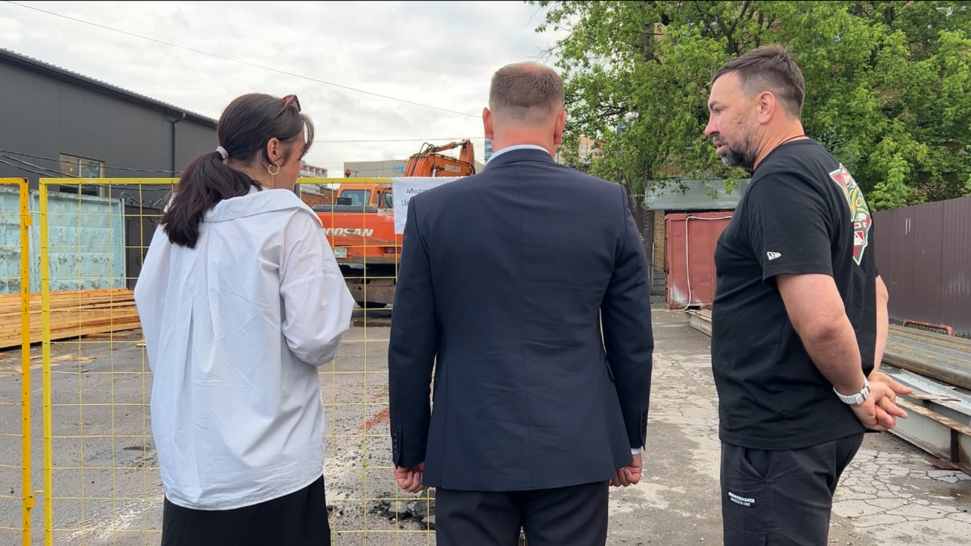 химки, жкх, осмотр хода работ, обход территории, прорыв трубы,