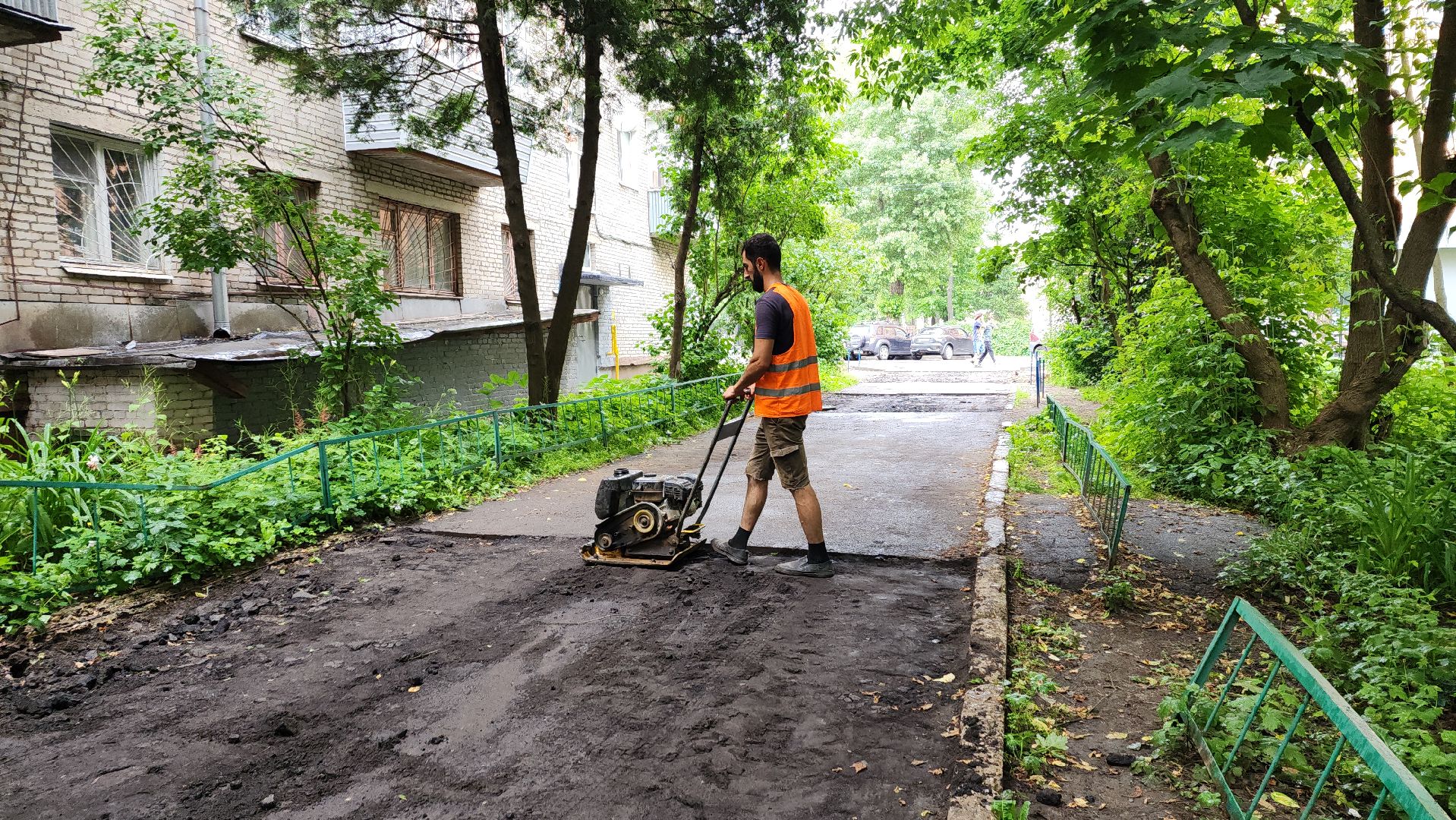 пушкино, ямочный ремонт, дворовая территория, ремонтные работы,
