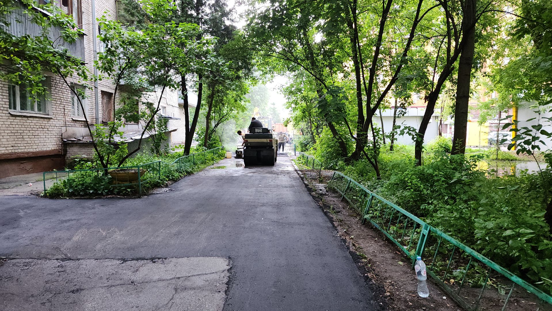 пушкино, ямочный ремонт, дворовая территория, ремонтные работы,