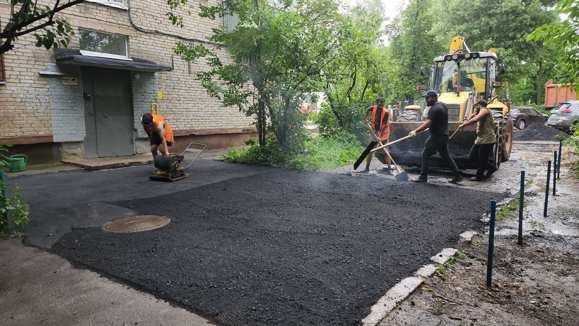 пушкино, ямочный ремонт, дворовая территория, ремонтные работы,