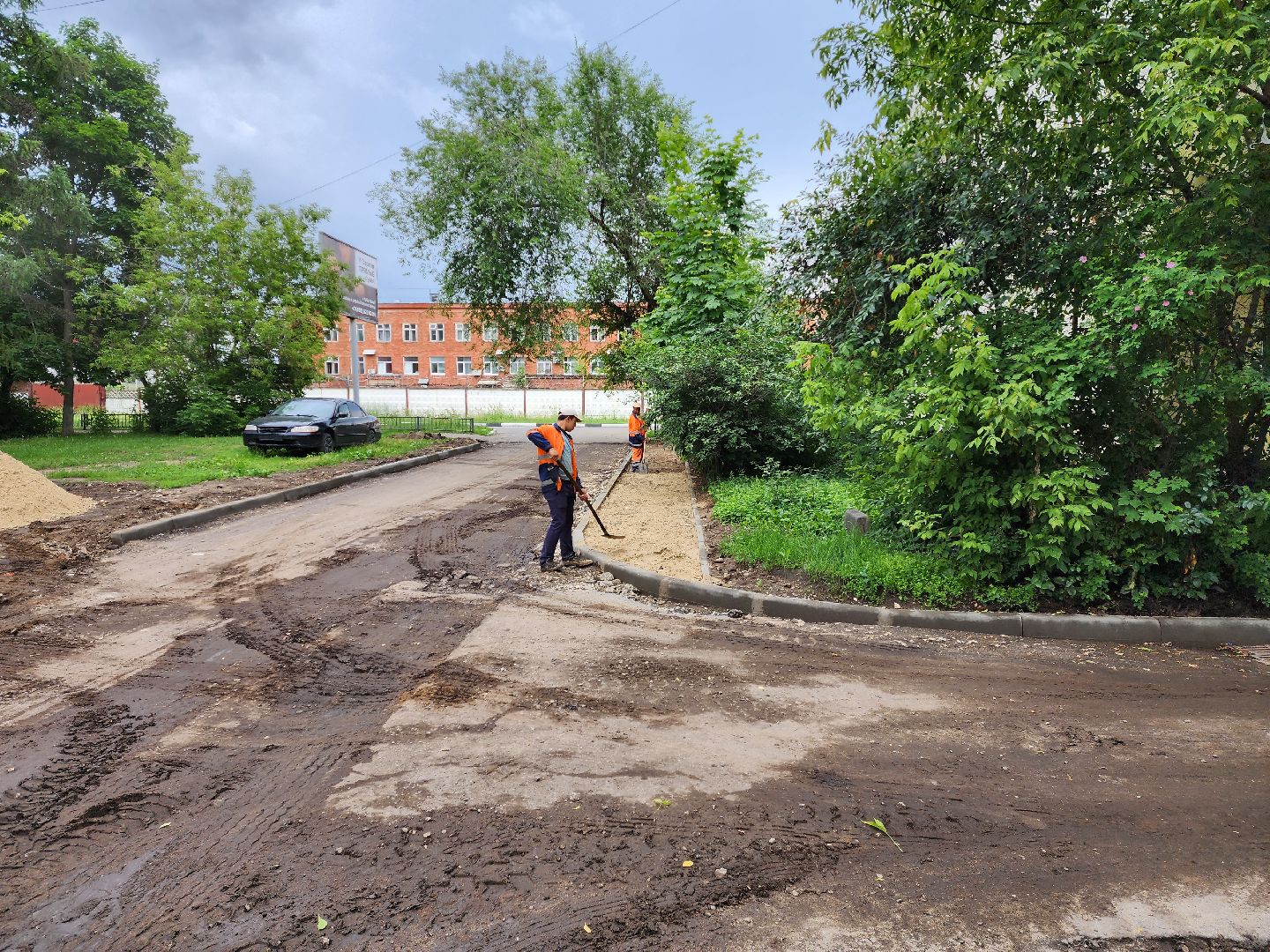 раменское, благоустройство 2023, комплексное благоустройство дворов на улице Коминтерна,