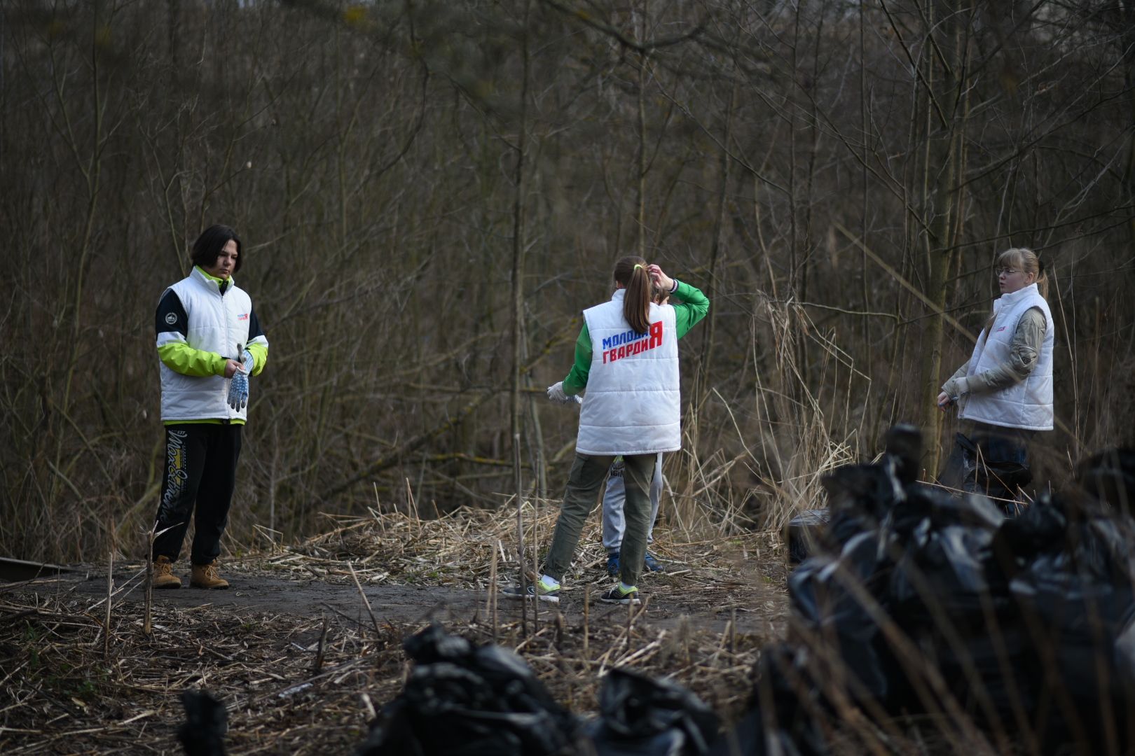 Молодая гвардия, Уборка мусора, Бронницы