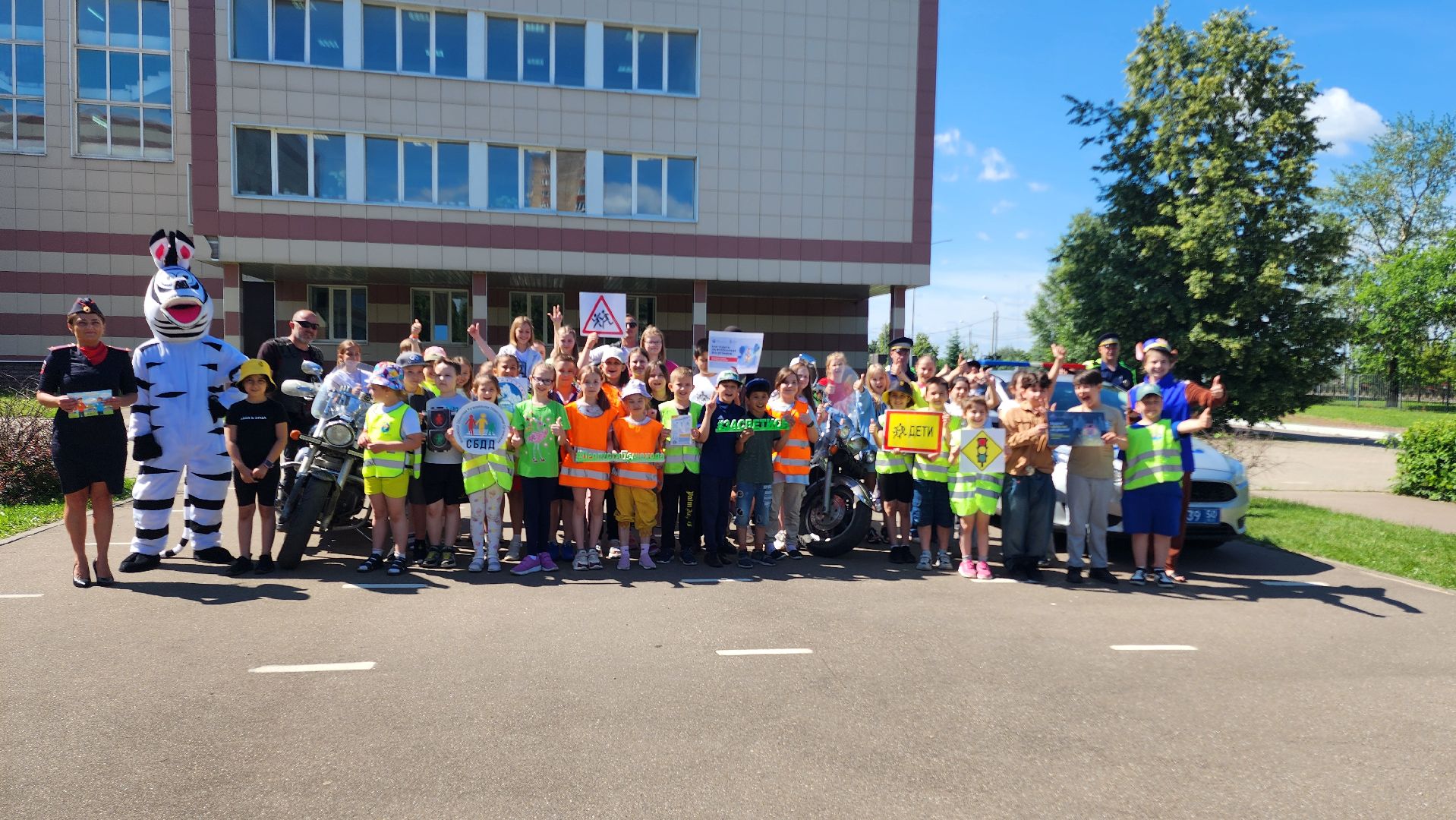 рейд безопасности, ОГИБДД, ПДД, Школьный лагерь, Подмосковье, Домодедово, профилактика бдд, Дети, Зебра, Пешеходный переход,