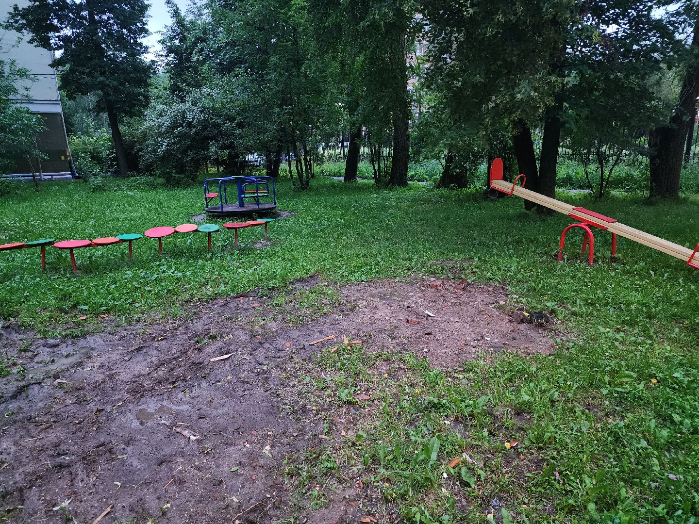 долгопрудный, мбу благоустройство, план добрых дел, детская площадка, горка, демонтаж,