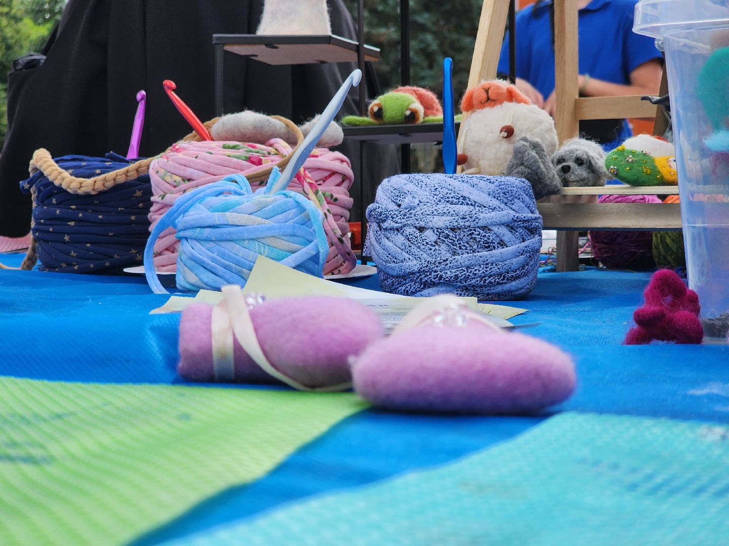 долгопрудный, День русской культуры, реконструкторы, веретено, обереговая кукла, узороплетение, валяние шерсти,