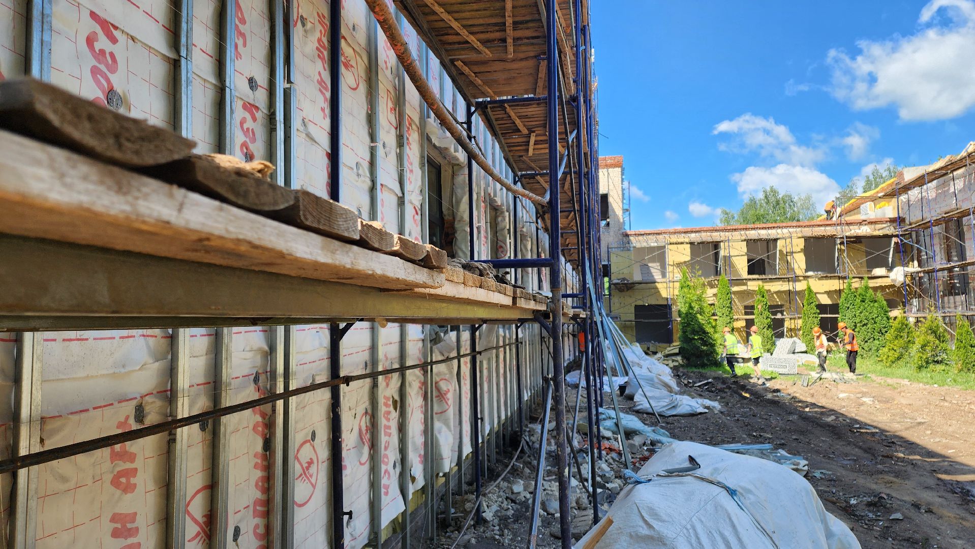 кашира, ожерелье, капитальный ремонт школы, школа 10, фасадные работы, кровля, окна пвх, инженерные системы, благоустройство,