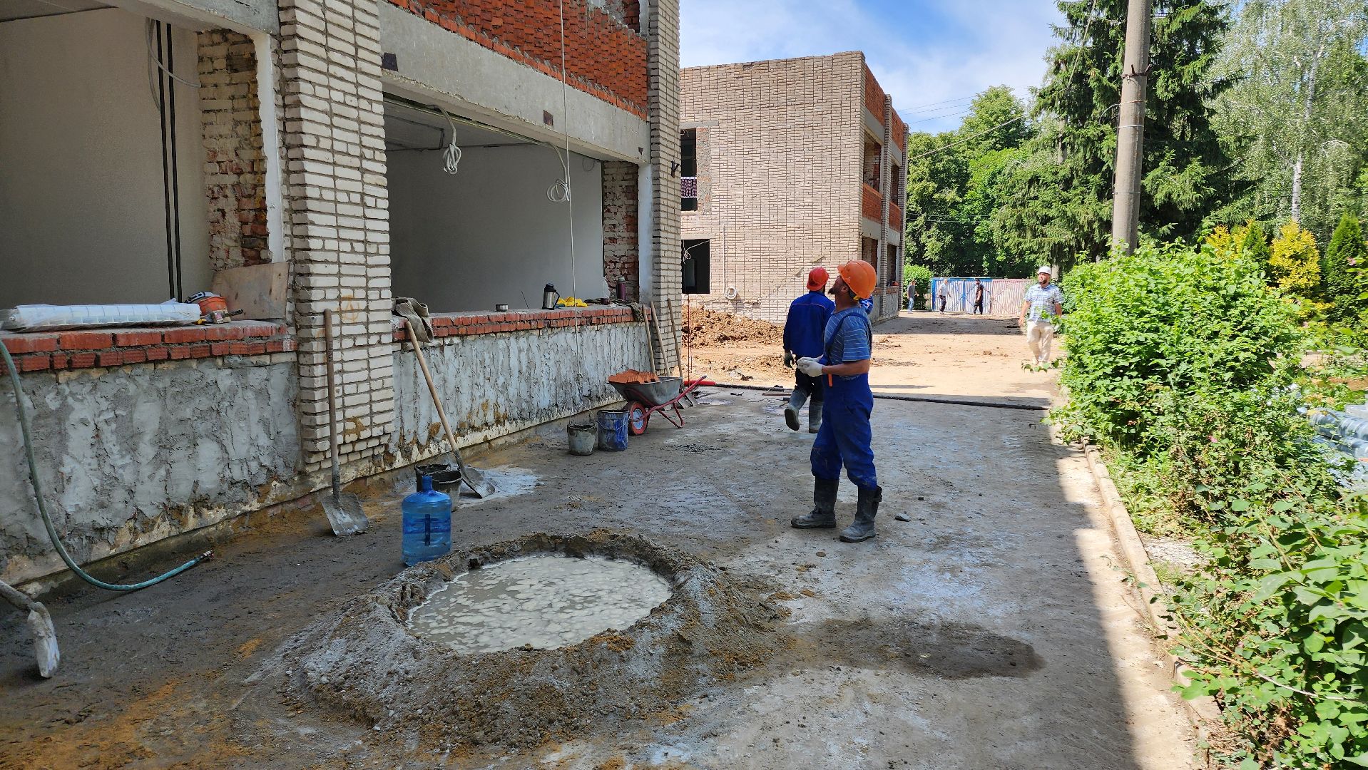 кашира, ожерелье, капитальный ремонт, детский сад, укрепление фундамента, дренаж, теплый пол, вентиляция, малые архитектурные формы,