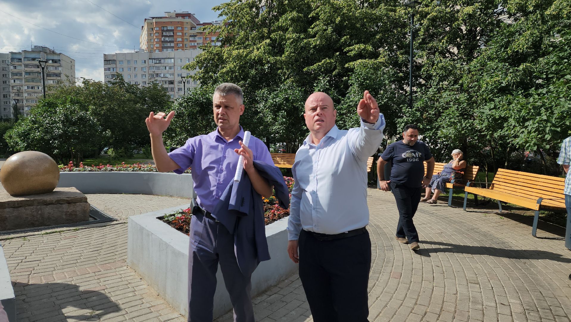 по следам выездной администрации, поручение главы, городской сквер, озеленение города,