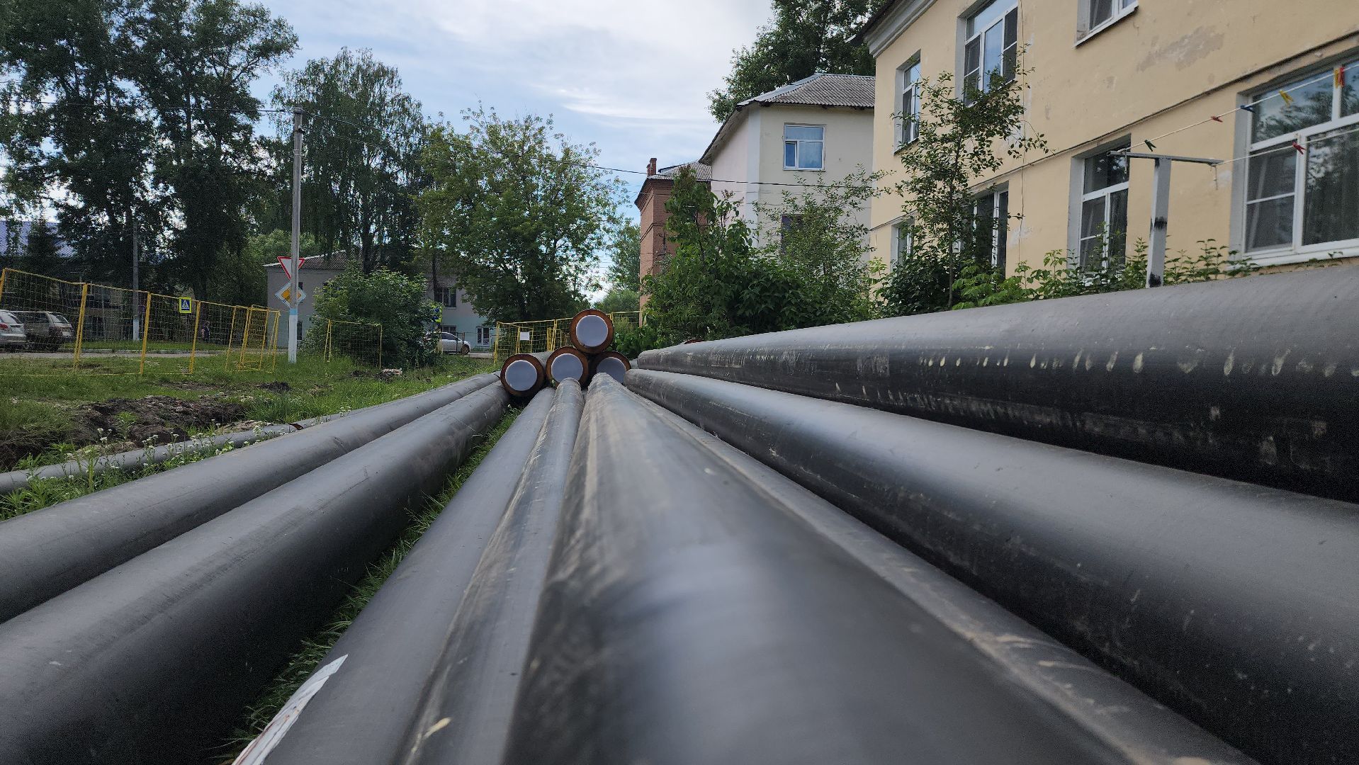 шатура, замена трубопровода, замена труб отопления, жкх, жкх и благоустройство, жкх подмосковье, шатурская грэс,