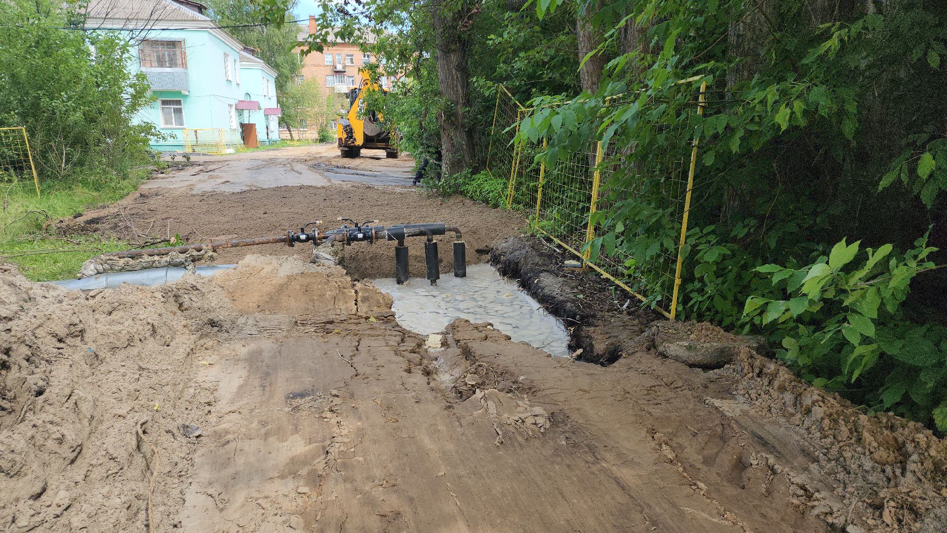 шатура, замена трубопровода, замена труб отопления, жкх, жкх и благоустройство, жкх подмосковье, шатурская грэс,