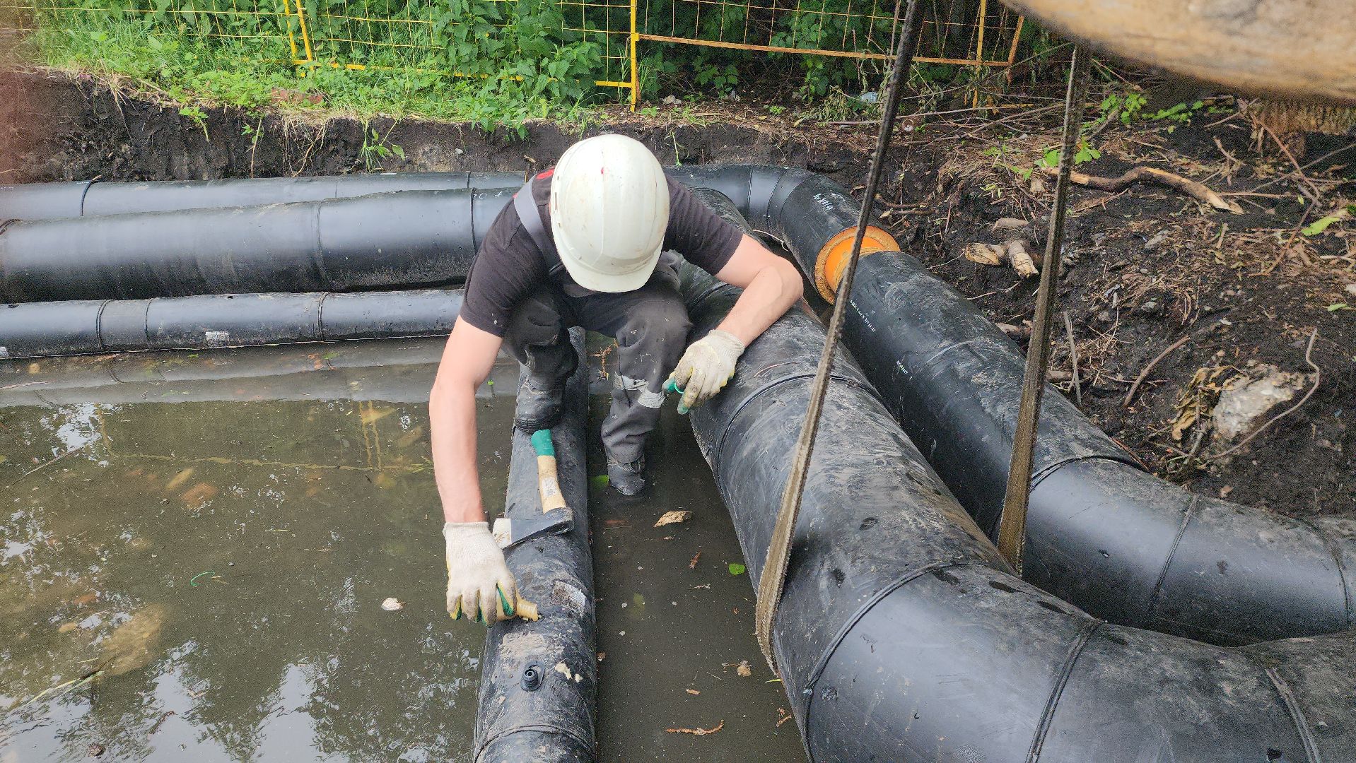 шатура, замена трубопровода, замена труб отопления, жкх, жкх и благоустройство, жкх подмосковье, шатурская грэс,