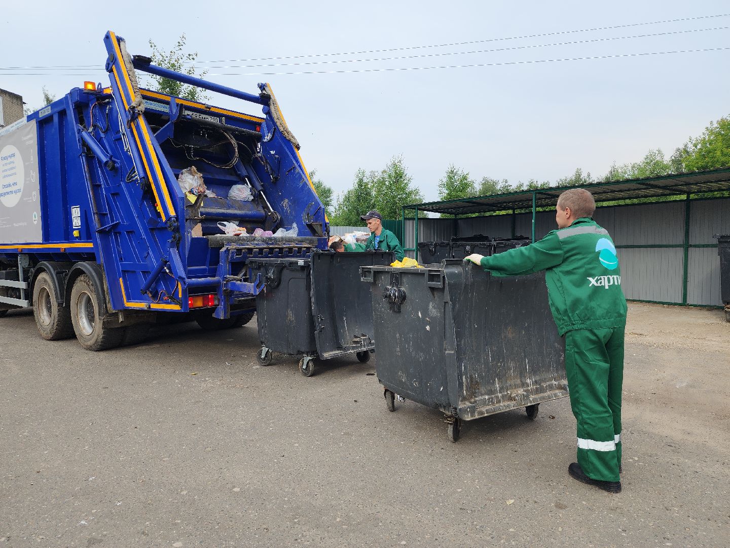 контейнерная площадка, вывоз мусора, уборка мусора, Старая Купавна, Богородский городской округ,