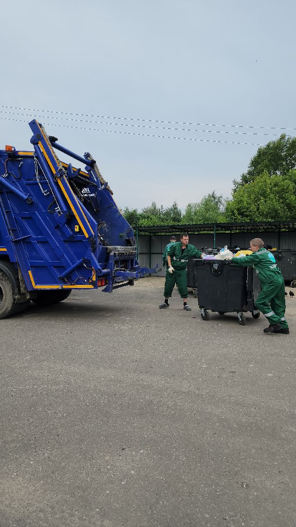 контейнерная площадка, вывоз мусора, уборка мусора, Старая Купавна, Богородский городской округ,