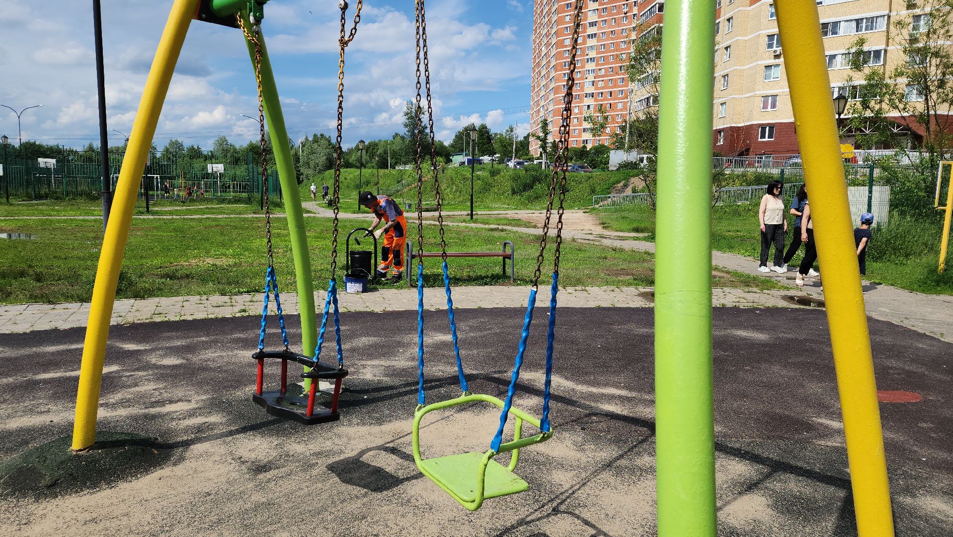 ивантеевка, детская площадка, ремонт, ремонт детских площадок, благоустройсво, зона отдыха,