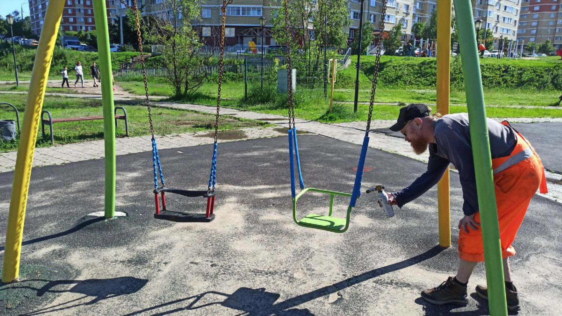 ивантеевка, детская площадка, ремонт, ремонт детских площадок, благоустройсво, зона отдыха,