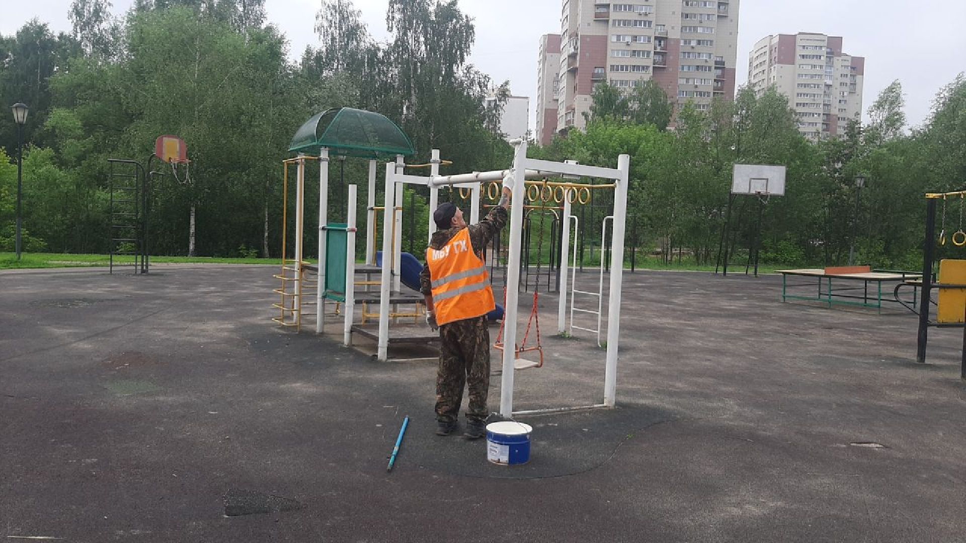 ивантеевка, детская площадка, ремонт, ремонт детских площадок, благоустройсво, зона отдыха,