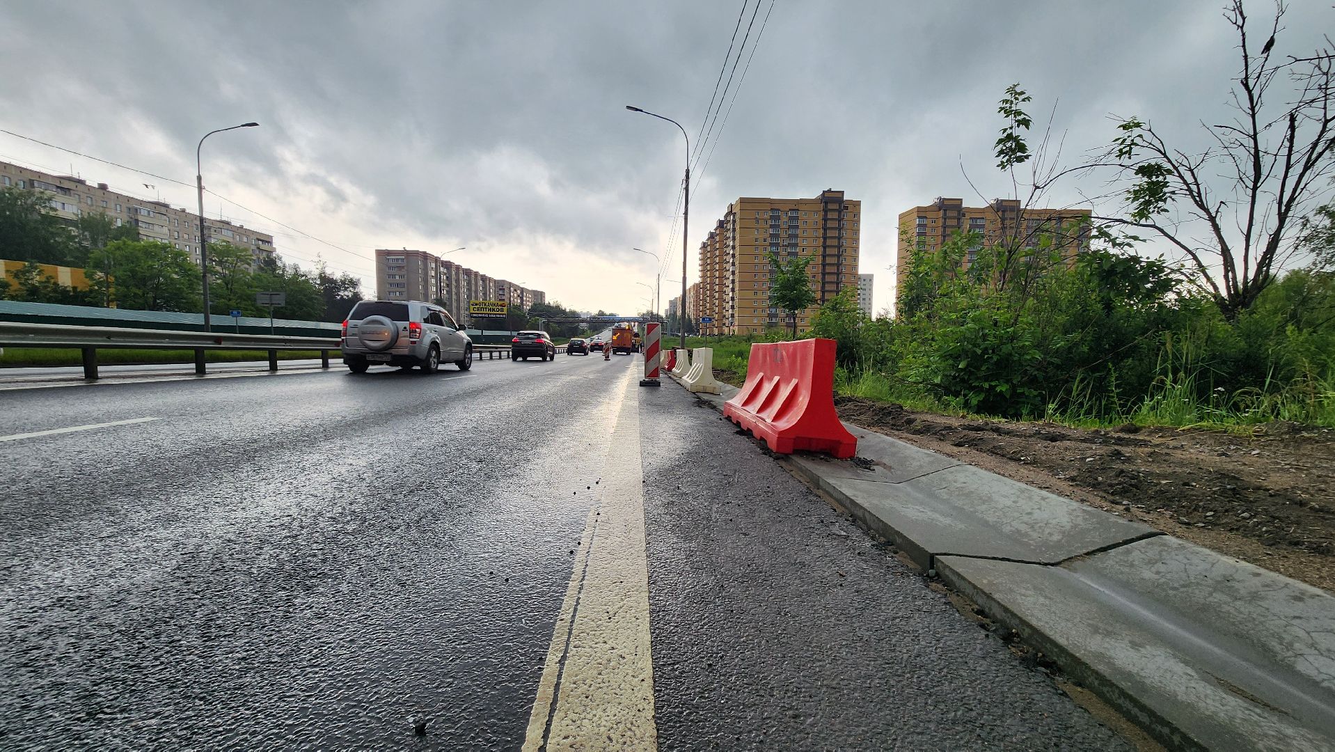 Солнечногорск, ленинградское шоссе, дороги, ливневая канализация,