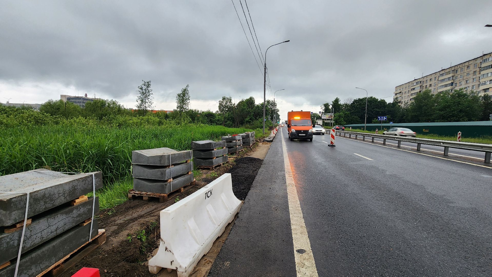 Солнечногорск, ленинградское шоссе, дороги, ливневая канализация,