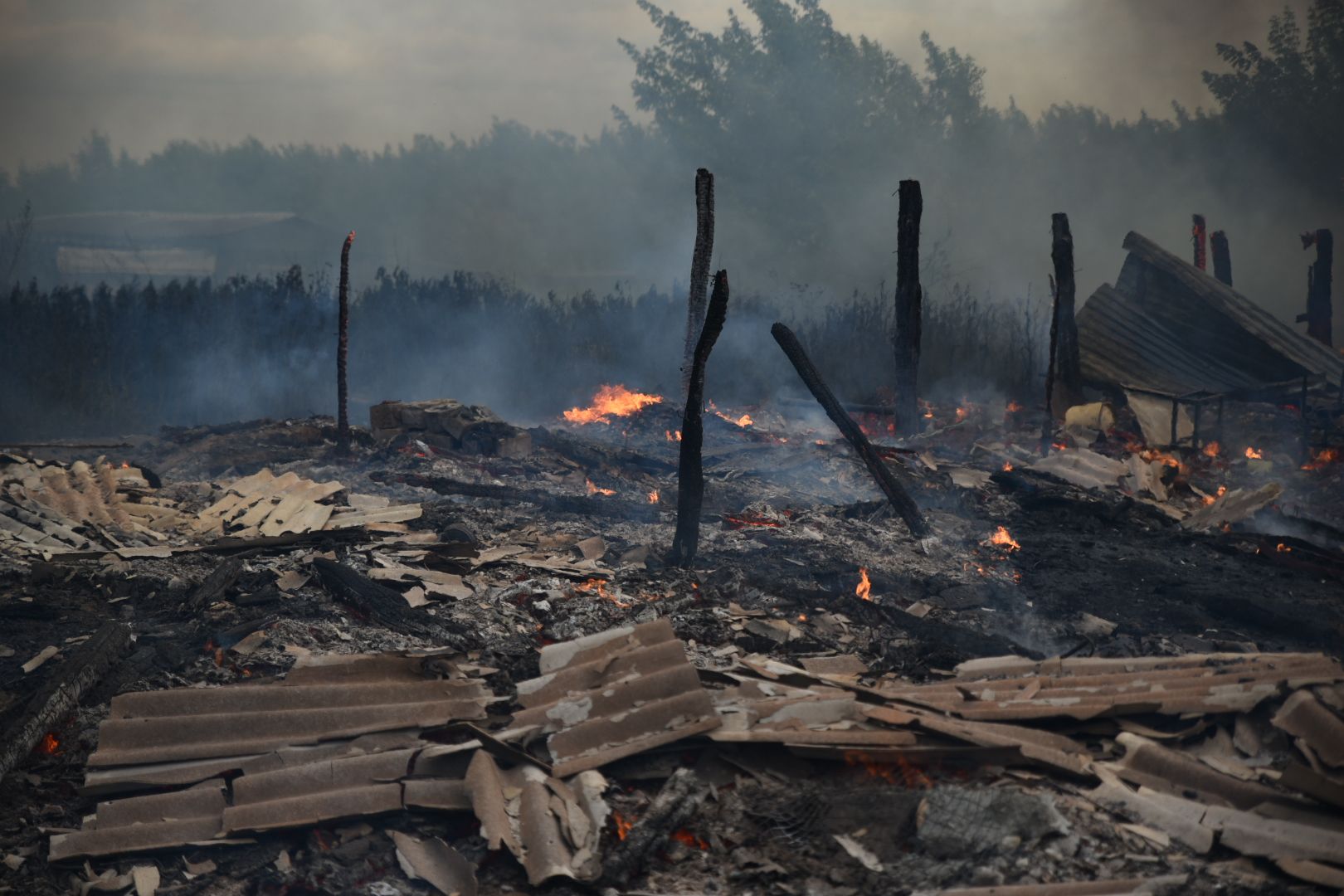 Заворово, Бронницкие пожарные, Тушение пожара, Возгорание сараев, Раменский округ,
