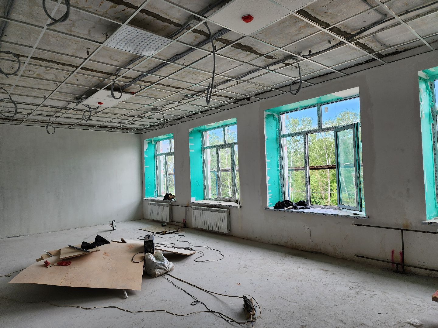 школа, ремонт, строительство, центр образования, ремонт школы, ногинск,