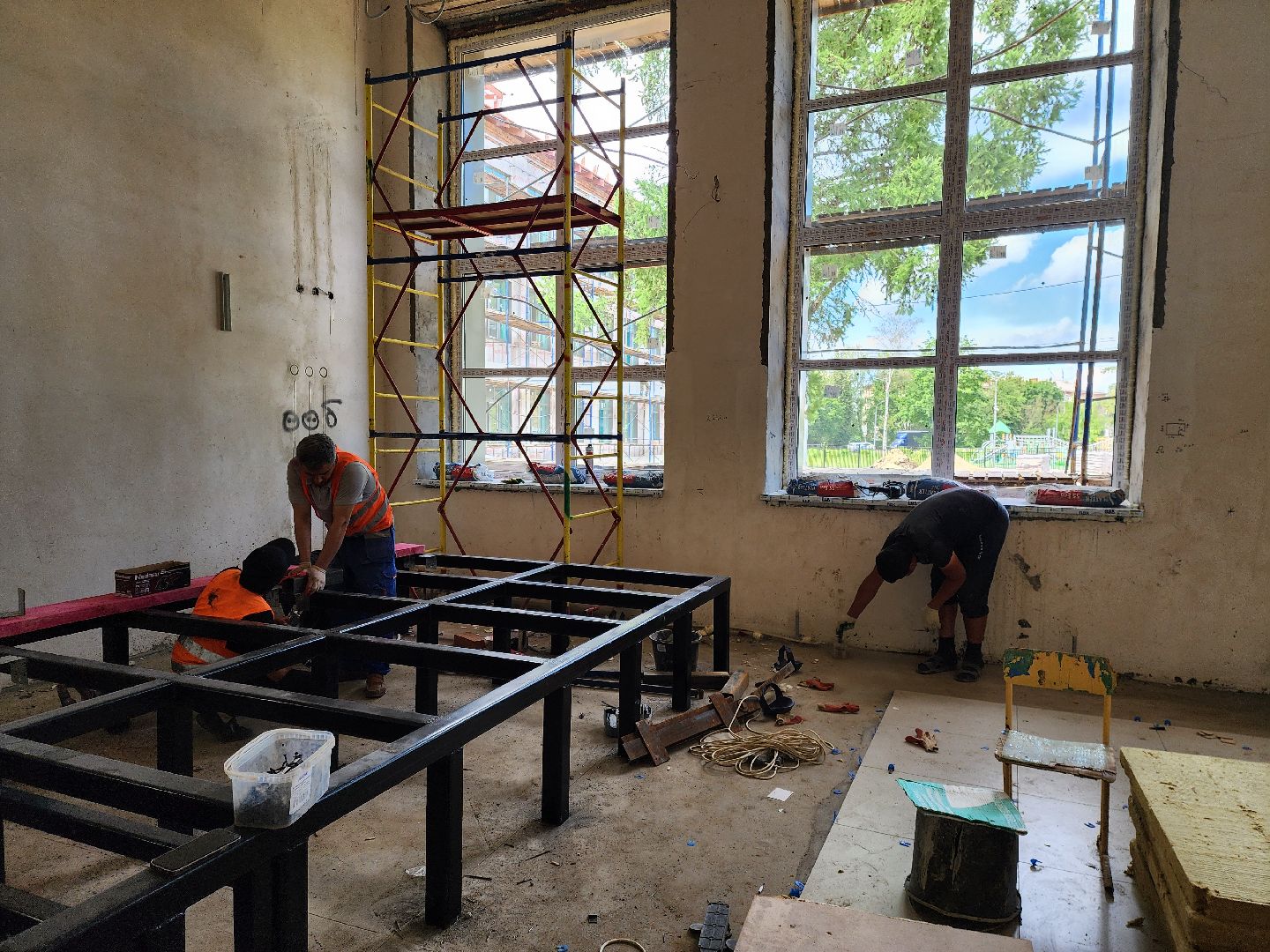 школа, ремонт, строительство, центр образования, ремонт школы, ногинск,