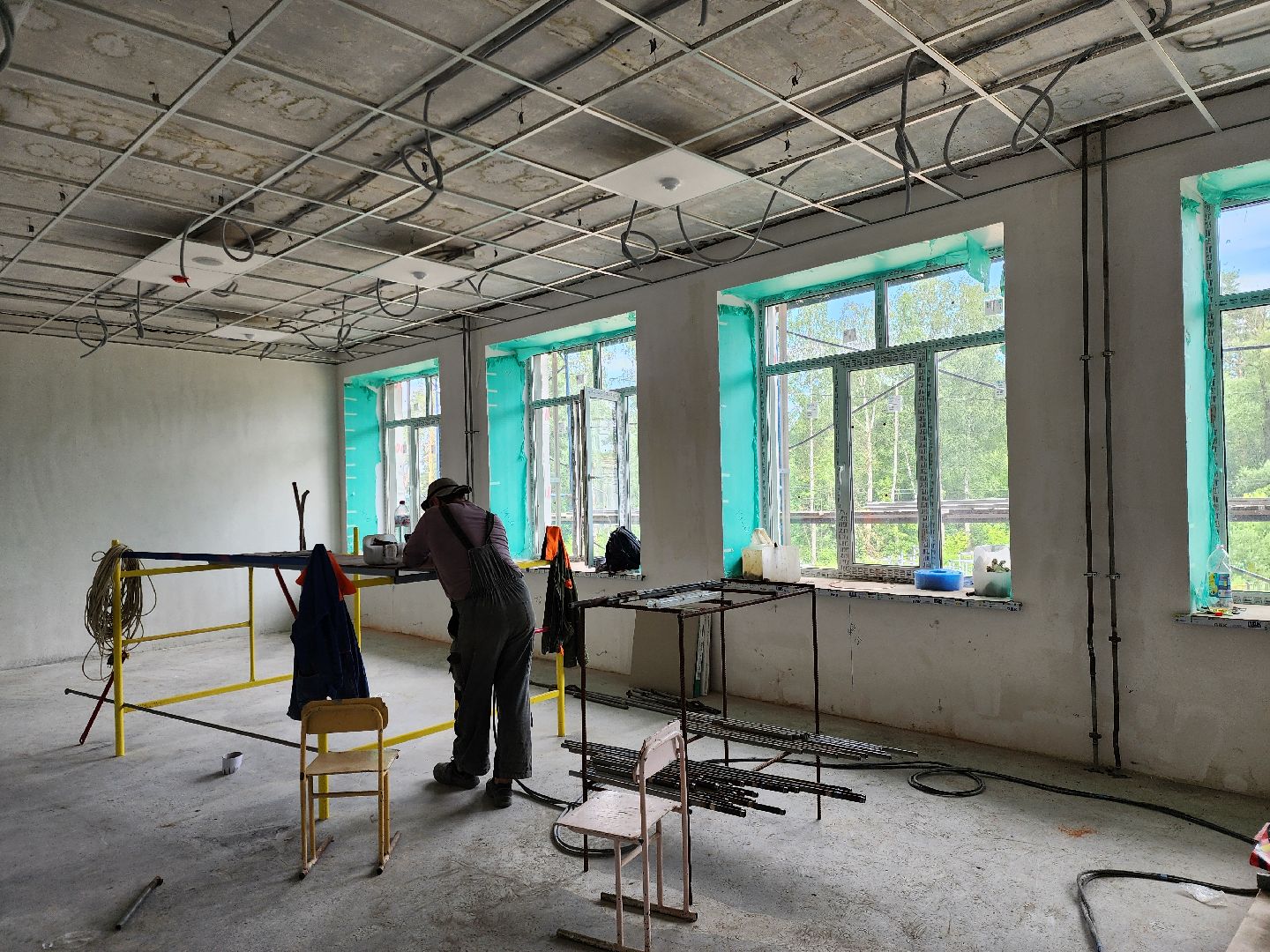 школа, ремонт, строительство, центр образования, ремонт школы, ногинск,