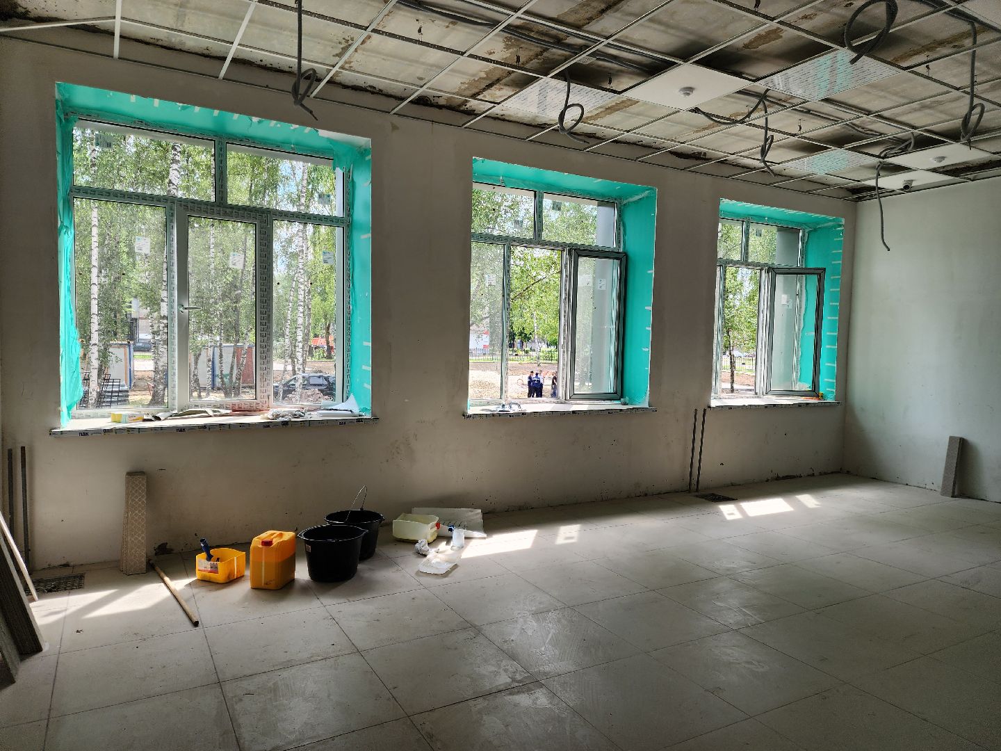 школа, ремонт, строительство, центр образования, ремонт школы, ногинск,