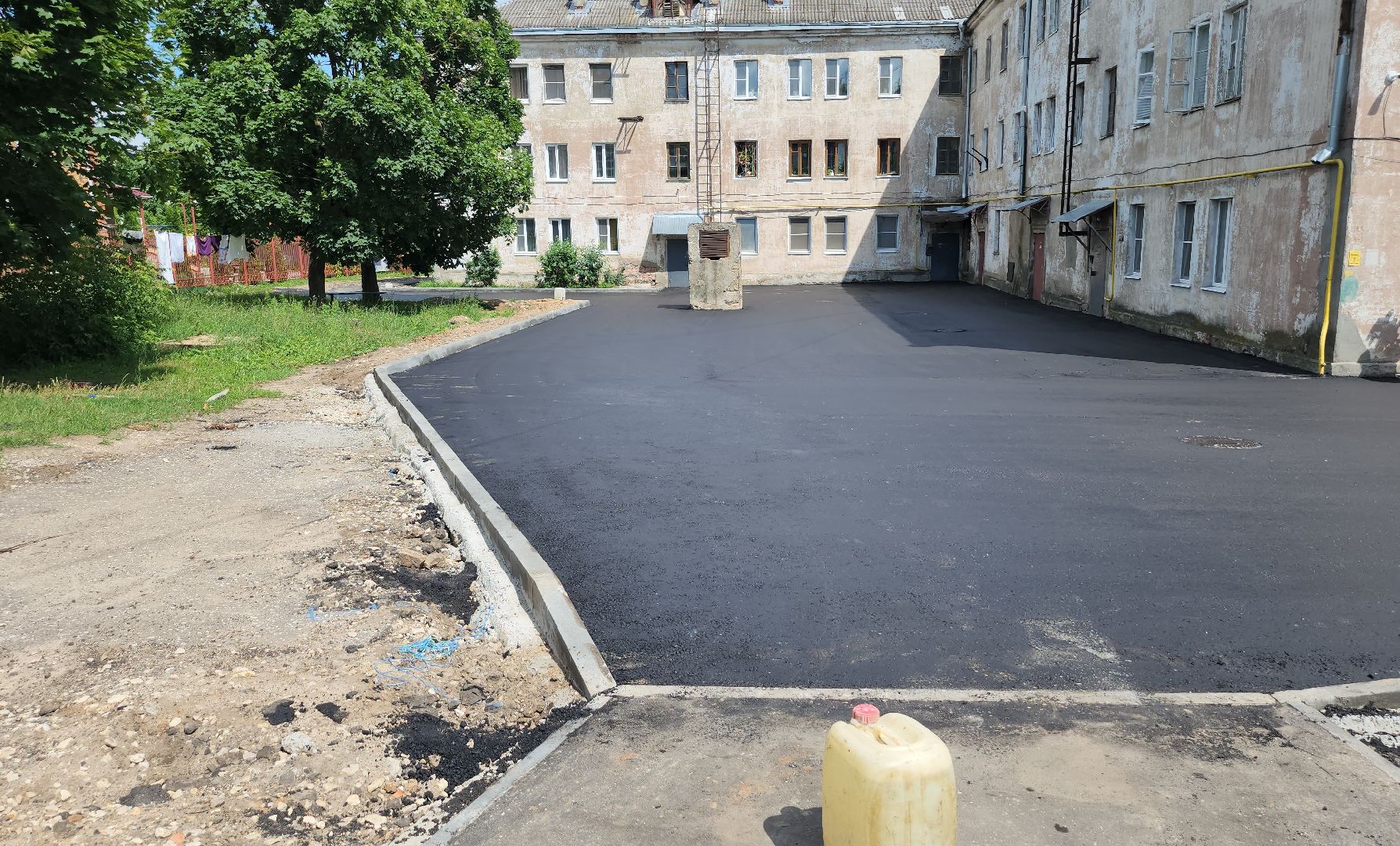 серпухов, асфальт, благоустройство, микр бумажной фабрики, улица дальняя,